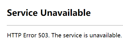 IIS7安装URL重写报错Service unavailable HTTP Error 503. The service is unavailable 第1张